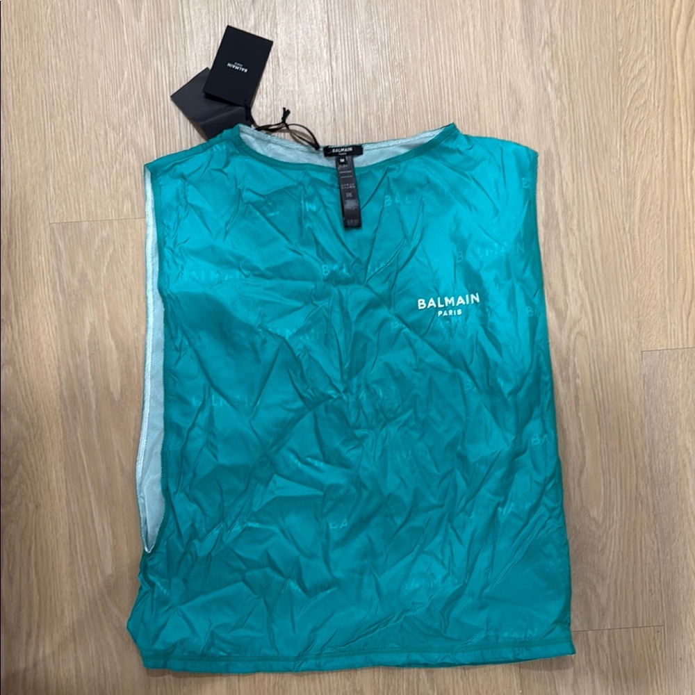 Balmain Paris Teal Cover Up